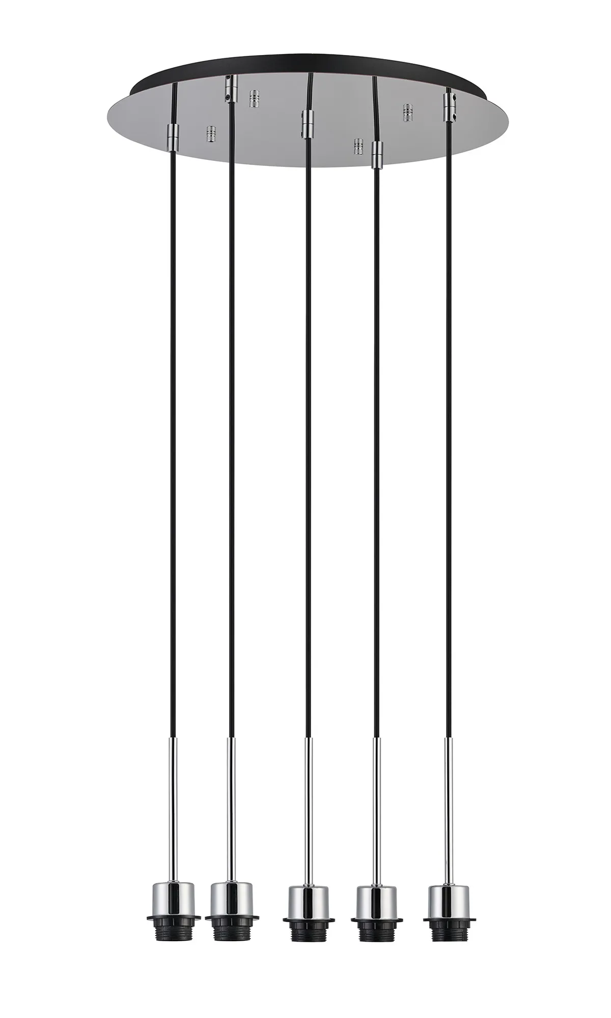 Carrie Polished Chrome Ceiling Lights Deco Multiple Pendant